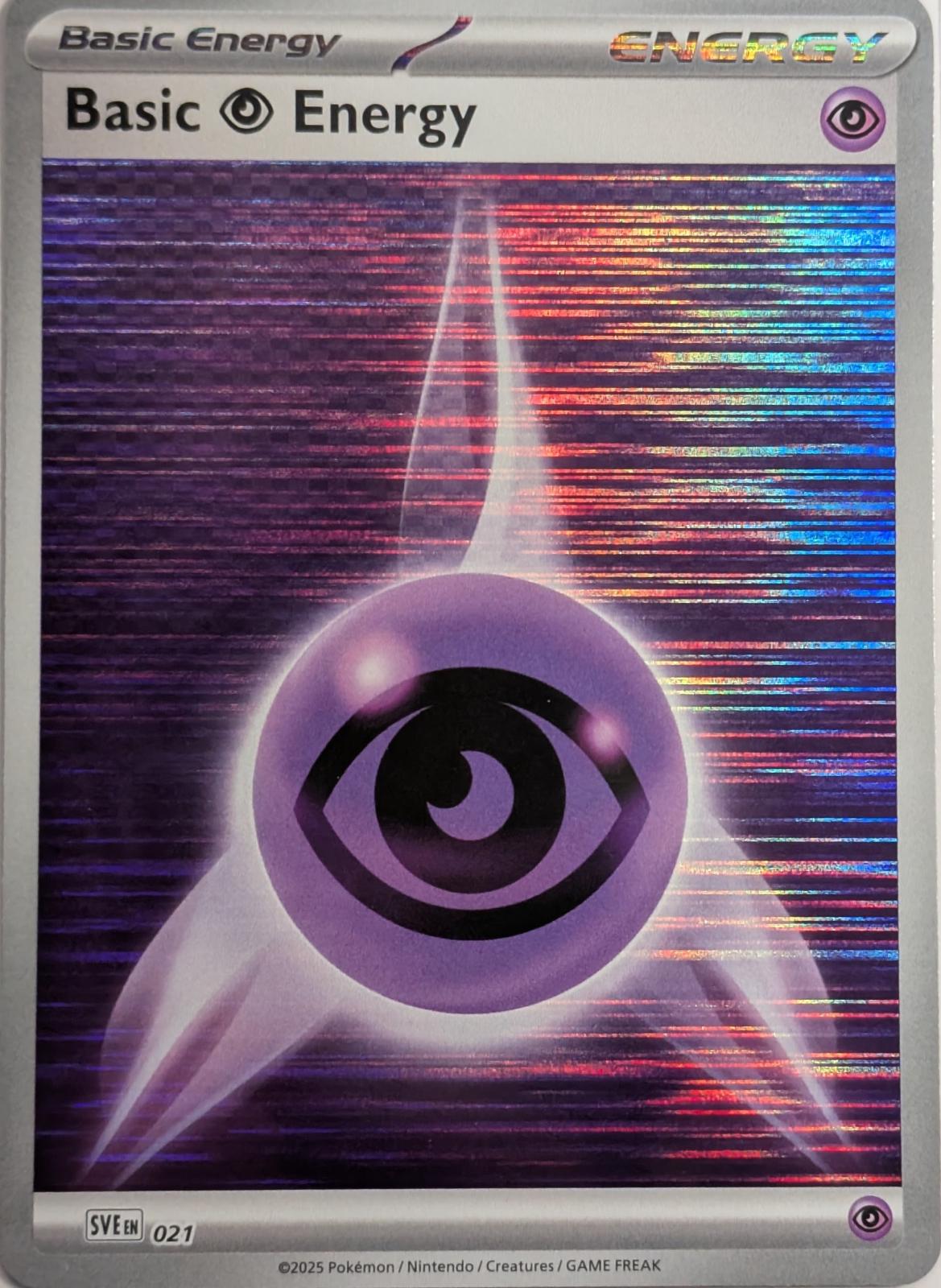 Scarlet & Violet Energy Basic Psychic Energy [Holo] Pokémon card